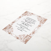 結婚式招待状:アールヌーボー&詩22 箔招待状 (回転した状態)