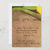 結婚式招待状「イエローチューリップ」 招待状 (裏面)