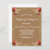 結婚式招待状 インビテーションポストカード (正面/裏面)