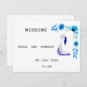 結婚式招待状 インビテーションポストカード (正面/裏面)