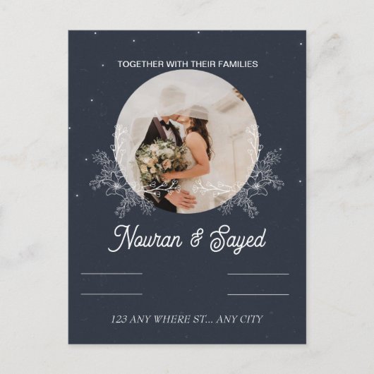 結婚式招待状 インビテーションポストカード (正面)