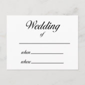 結婚式招待状 インビテーションポストカード (裏面)