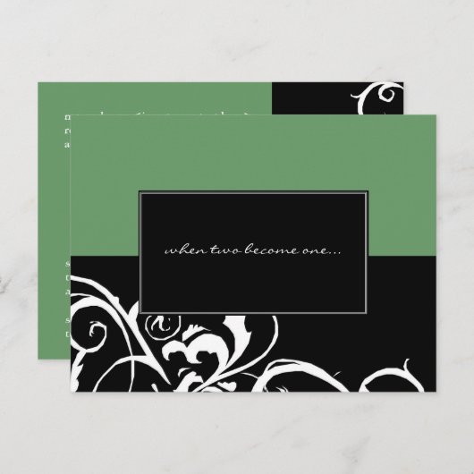 結婚式招待状 インビテーションポストカード (正面/裏面)