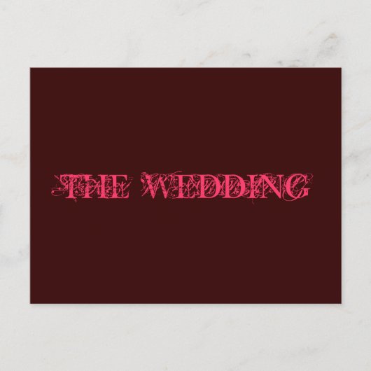 結婚式招待状 インビテーションポストカード (正面)