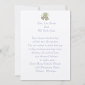 結婚式招待状 ウェディングベルが鳴る 招待状 (裏面)