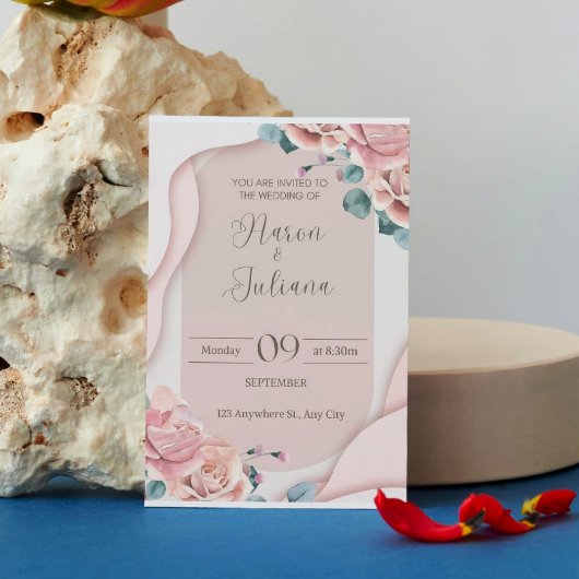 結婚式招待状 – エレガントな記念品 招待状