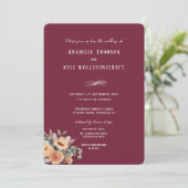 結婚式招待状-エレガントフローラ 招待状 (スタンド正面)