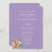 結婚式招待状- エレガントフローラ 招待状 (正面/裏面)