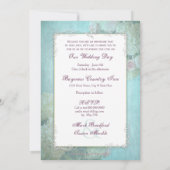 結婚式招待状、エレガントフローラ、蝶 招待状 (裏面)