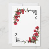 結婚式招待状 | エレガント&カスタマイズ可能なデザイン 招待状 (裏面)