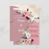 結婚式招待状 エンクロージャーカード (正面/裏面)