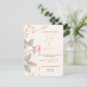 結婚式招待状 エンクロージャーカード (スタンド正面)