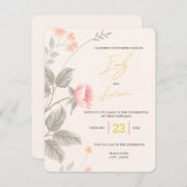 結婚式招待状 エンクロージャーカード (正面/裏面)