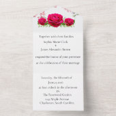 結婚式招待状 オールインワン招待状 (内側)