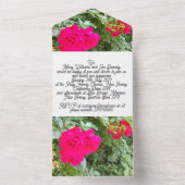 結婚式招待状 オールインワン招待状 (内側)