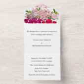 結婚式招待状 オールインワン招待状 (内側)