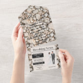 結婚式招待状 オールインワン招待状 (貼ってはがせる)