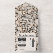 結婚式招待状 オールインワン招待状 (内側)