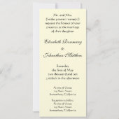 結婚式招待状;キスバイグスタフクリムト 招待状 (裏面)