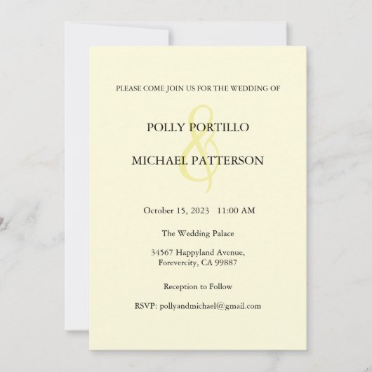 結婚式招待状、クラシック結婚式招待状 招待状 (正面)