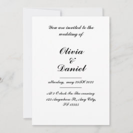 結婚式招待状、クラシック結婚式招待状、 招待状
