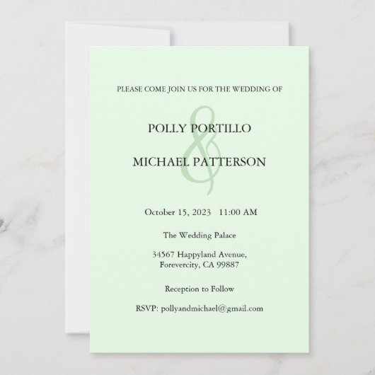 結婚式招待状、クラシック結婚式招待状 招待状 (正面)