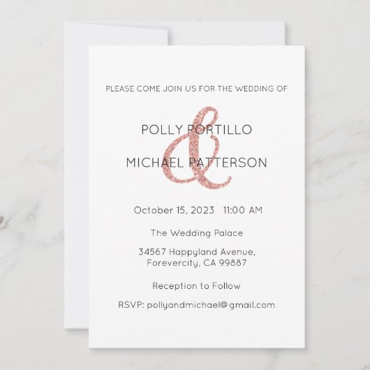 結婚式招待状、クラシック結婚式招待状 招待状 (正面)