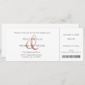 結婚式招待状、クラシック結婚式招待状 招待状 (正面/裏面)