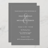 結婚式招待状、クラシック結婚式招待状 招待状 (正面/裏面)