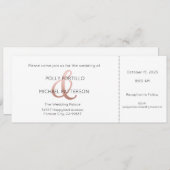 結婚式招待状、クラシック結婚式招待状 招待状 (正面/裏面)