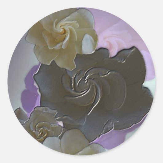 結婚式招待状/グリーティングカードシール ラウンドシール (正面)