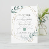 結婚式招待状 |グレーの玉緑植物園 招待状 (スタンド正面)