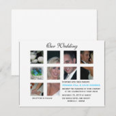 結婚式招待状 – コラージュ 招待状 (正面/裏面)