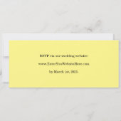 結婚式招待状（コンサートチケット風） セーブザデート (裏面)