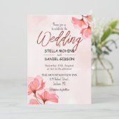 結婚式招待状、サイズ： 5" x 7" 招待状 (スタンド正面)