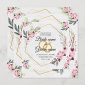 結婚式招待状 サンキューカード (正面/裏面)