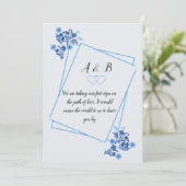 結婚式招待状 サンキューカード (スタンド正面)