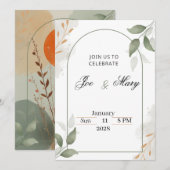 結婚式招待状 サンキューカード (正面/裏面)