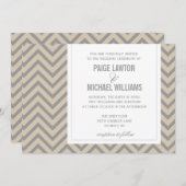 結婚式招待状|シェブロン 招待状 (正面/裏面)