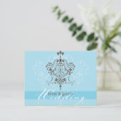 結婚式招待状:：シャンデリア ポストカード (スタンド正面)