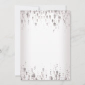 結婚式招待状 |シルバーグリッター 招待状 (裏面)