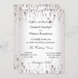 結婚式招待状 |シルバーグリッター 招待状