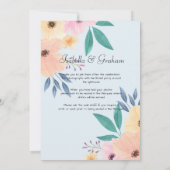結婚式招待状-シンプルフローラデザイン 招待状 (裏面)
