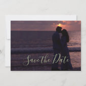 結婚式招待状 シンプル テンプレート オリジナル写真 (正面)