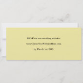 結婚式招待状(スタイルを作られるコンサートのチケット) 招待状 (裏面)