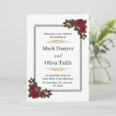 結婚式招待状 | タイムレスでカスタマイズ可能 招待状 (スタンド正面)