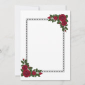 結婚式招待状 | タイムレスでカスタマイズ可能 招待状 (裏面)