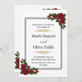 結婚式招待状 | タイムレスでカスタマイズ可能 招待状 (正面/裏面)