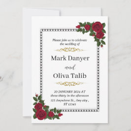 結婚式招待状 | タイムレスでカスタマイズ可能 招待状