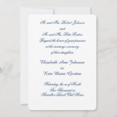 結婚式招待状 ツリー シルエット, 森, オーダーメイド 招待状 (裏面)